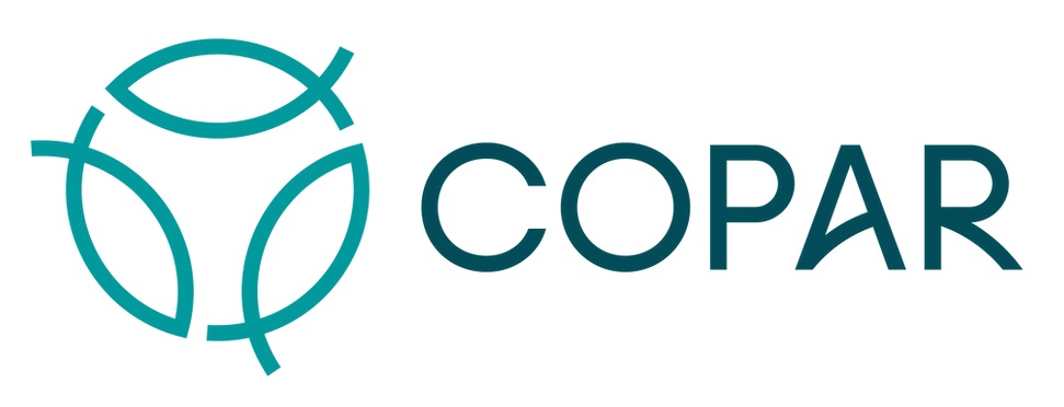 COPAR logo white COPAR logo white